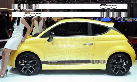 Vinyl Barcode Rocker Panel Graphics Decals Decal fits Fiat 500 [013-Fiat] - $39.95 : House of ...