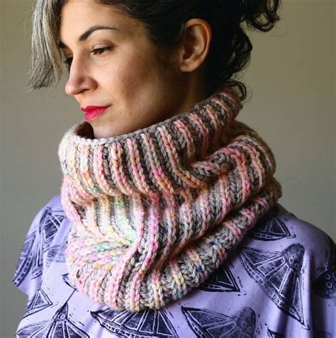 Beginners Brioche Cowl Knitting Pattern PDF Instant Download - Etsy | Brioche knitting patterns ...