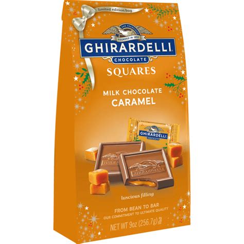 GHIRARDELLI Milk Chocolate Caramel Squares, 9 oz Bag | Packaged Candy | Valli Produce ...