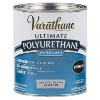 Varathane 1 qt. Clear Semi-Gloss Water-Based Interior Polyurethane 200141H - The Home Depot