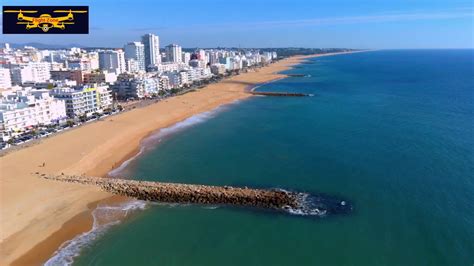 Quarteira Beach - Algarve, Portugal/Praia de Quarteira - Aerial 1080p - YouTube