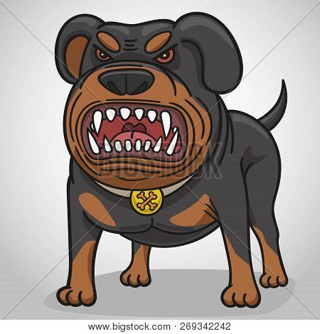 Cartoon Angry Dog Vector & Photo (Free Trial) | Bigstock