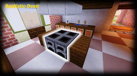 Minecraft - How to make a Realistic Oven - YouTube