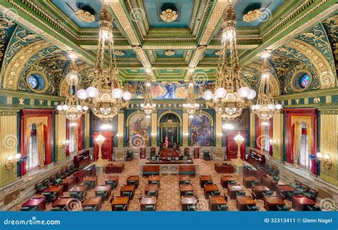 Pennsylvania State Senate Chamber Stock Image - Image: 32313411