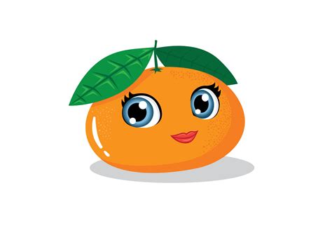 Tangerine cartoon by Marko Vulinović on Dribbble