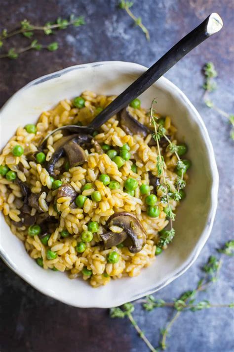 Mushroom and Pea Risotto | Food with Feeling