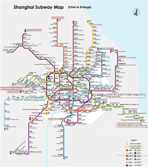 Shanghai Subway Map - Shanghai • mappery