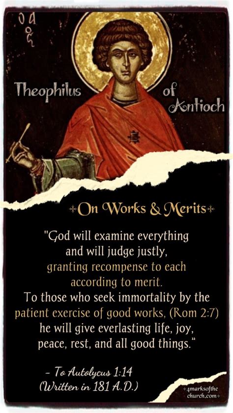 Theophilus of Antioch - The 4 Marks