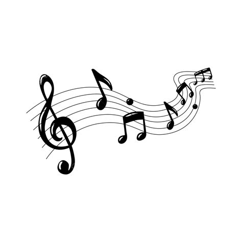 Music Note Vector Art PNG, Note Music Vector Illustration, Note, Music ...