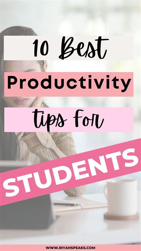 10 Best Productivity Tips For Students | Productivity, Student, Helpful ...