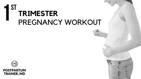 A Safe First Trimester Workout Plan (3 Home Exercise Routines ...