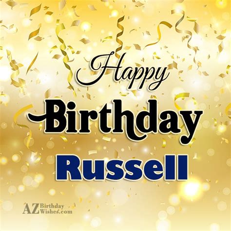 Happy Birthday Russell