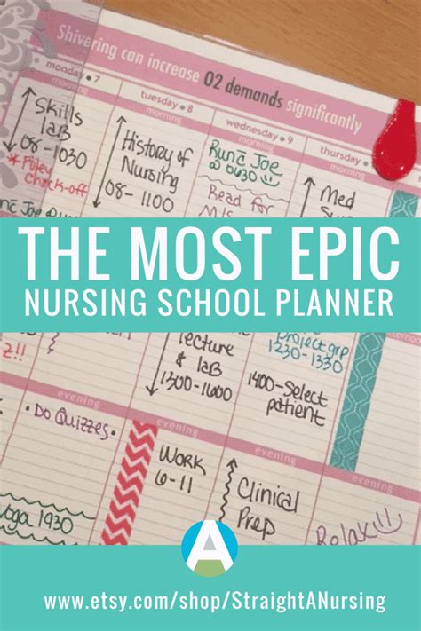 Nursing School Planner - Straight A Nursing