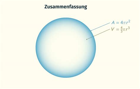 Kugel Volumen & Oberfläche berechnen inkl. Übungen