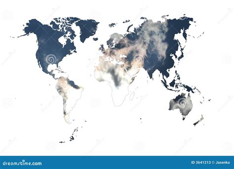 World map with clouds stock illustration. Illustration of link - 3641213