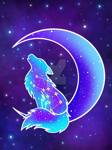 Cute Galaxy Wolf Wallpapers - Wallpaper Cave