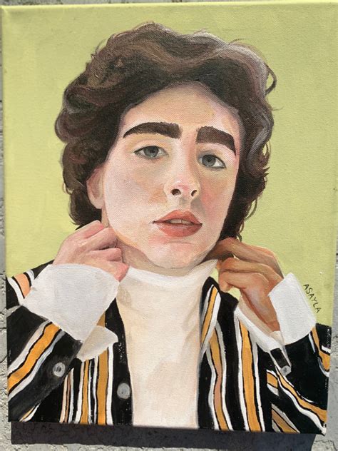 Original Timothee Chalamet Painting - Etsy