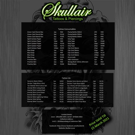 Skullair tattoo Supplies | Tattoo supplies, Tattoo kits, Tattoo supply ...