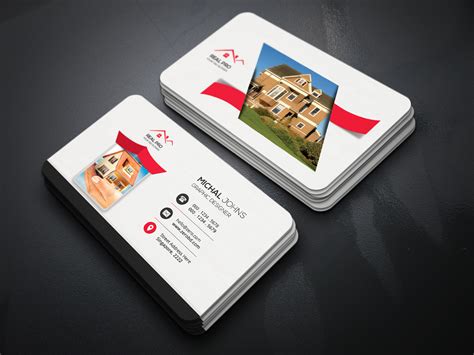 Real Estate Business Cards | Creative Business Card Templates ~ Creative Market