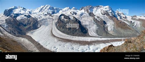 Melting glaciers in the swiss alps Stock Photo - Alamy