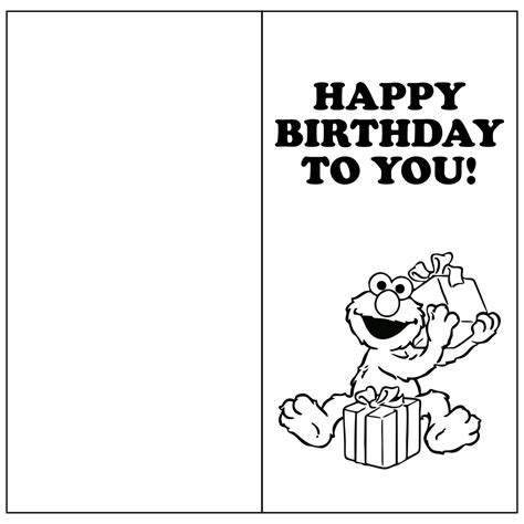Free Printable Foldable Birthday Cards To Color We Have A Birthday Card To Color As Well As Some ...