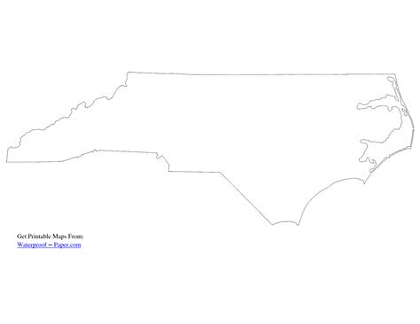 North Carolina Map Outline | Free clipart images, Free clip art, Map ...