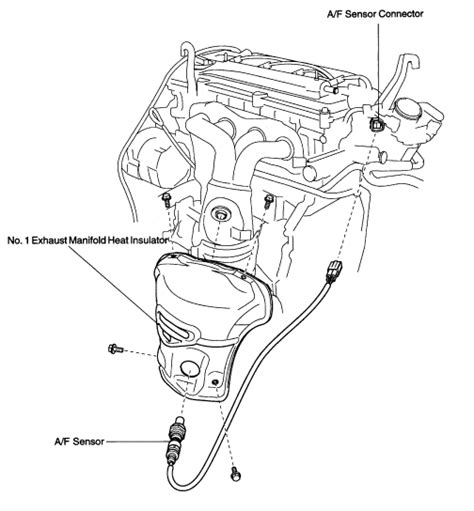 2000 Toyota camry oxygen sensors location