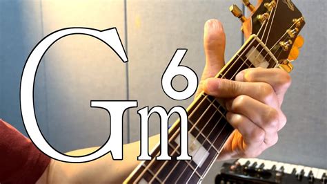 하루10분 통기타 Gm6 코드 소리 & 모양 (고급) Gm6 chord guitar lesson 기타솔져 - YouTube