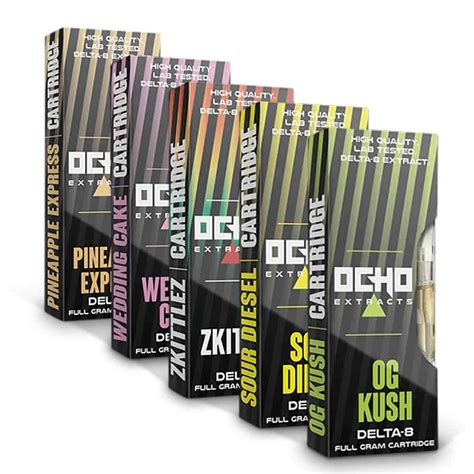 Ocho Extracts Delta 8 THC Vape Cartridges ~ Various Strains | Element Earth CBD