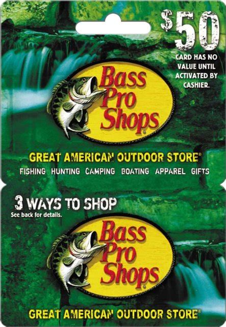 Bass Pro Shops $50 Gift Card 26516 - Best Buy