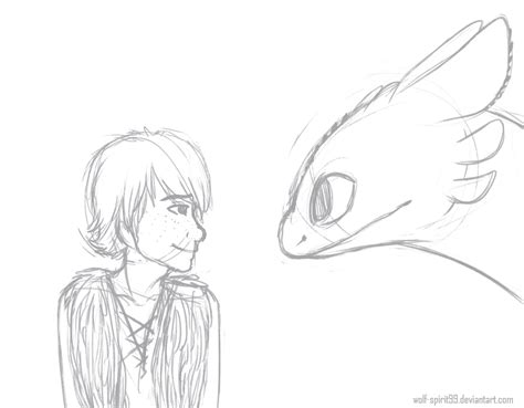 Hiccup and Toothless by Wolf-Spirit99 on DeviantArt