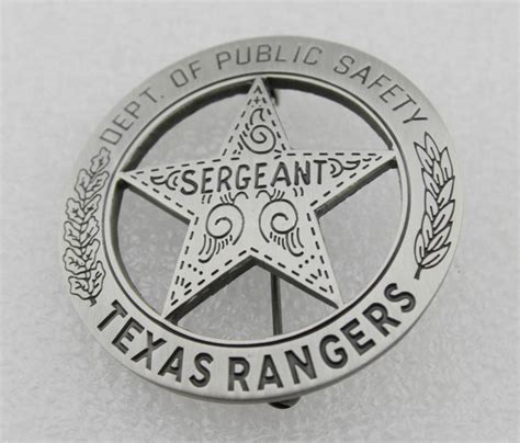 US Texas Rangers Sergeant Badge Replica Movie Props – Coin Souvenir