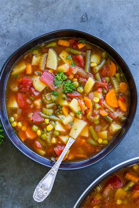 Easy Vegetable Soup Recipe - NatashasKitchen.com