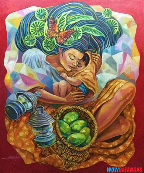 Mother Child -Filipino Arwork by Joseph Albao | Filipino art, Philippine art, Southeast asian arts