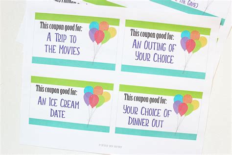 This Printable Birthday Coupon Book is the Best Gift for Kids | Sunny ...