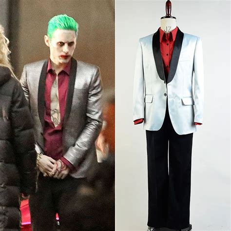 Batman Suicide Squad Jared Leto Joker Suit Cosplay Costume For Halloween Party Boy Male Daily ...