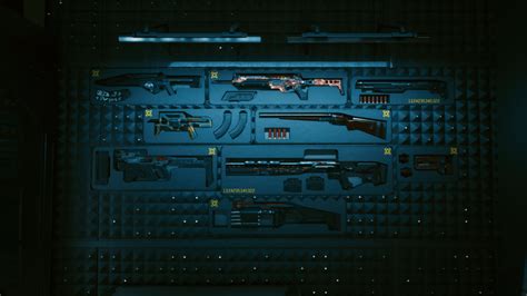 All Stash Wall Iconic Weapons - Cyberpunk 2077 Mod