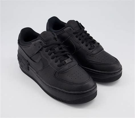 Nike Air Force 1 Shadow Trainers Black - Hers trainers