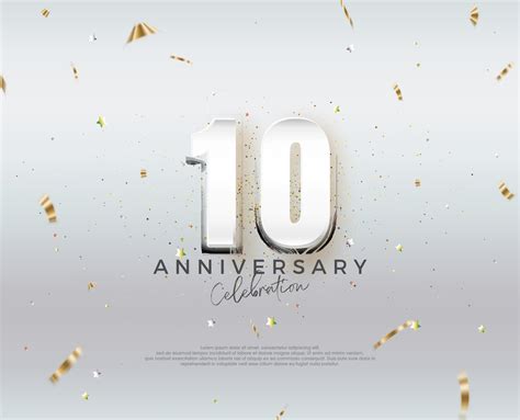 Modern 10th anniversary design. Vector design premium editable. Premium ...