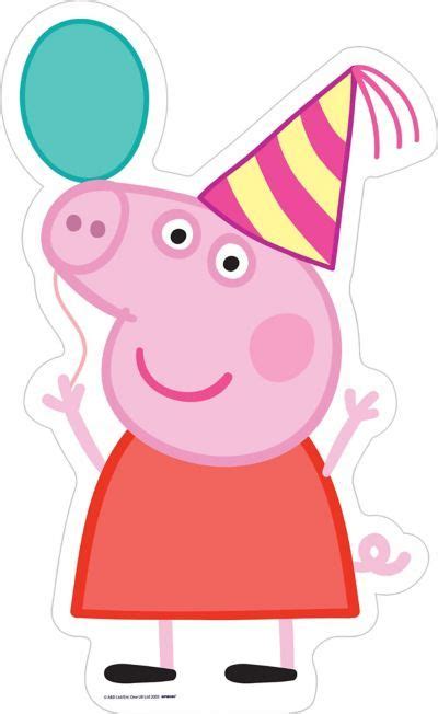 Peppa Pig Cardboard Cutout, 3ft | Peppa pig birthday decorations, Peppa ...