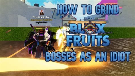 How To Grind Blox Fruits Bosses As An Idiot - YouTube