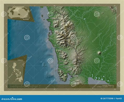 Zambales, Philippines. Wiki. Labelled Points of Cities Stock ...