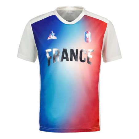 Le Coq Sportif Jersey Jeux Olympiques Paris 2024 France Unisex Blue White Red