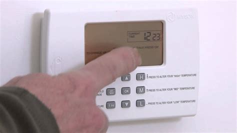 Video: How to set the time on your Myson thermostat - YouTube