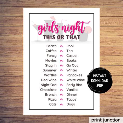 Printable Ladies Night Games - Printable Word Searches