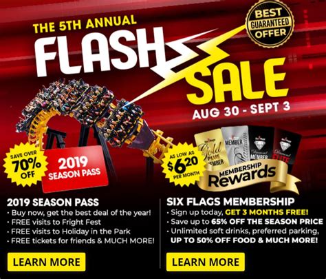 CHEAPEST SIX FLAG TICKETS POSSIBLE!! Six Flags Theme Park Passes Sale, Lowest Price These Ever ...