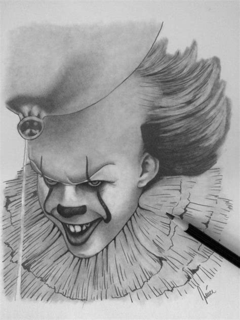 Pennywise | Desenho de rosto realista, Desenho de rosto, Desenho de lábios