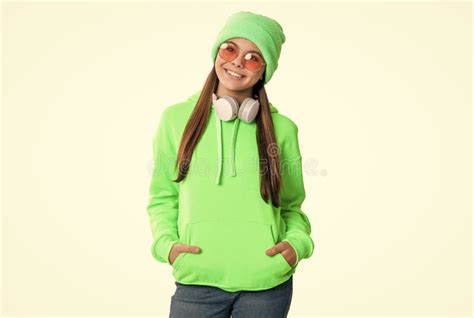 Smiling Teen Girl Loves Music in Studio. Photo of Teen Girl Loves Music Stock Image - Image of ...