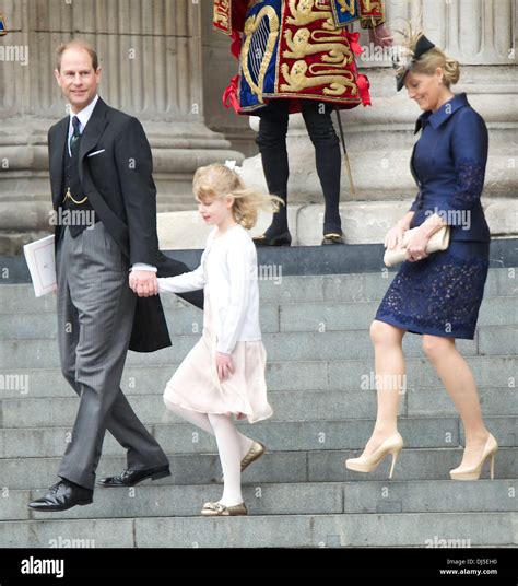 Prince Edward, his wife Sophie, Countess of Wessex and their daughter ...