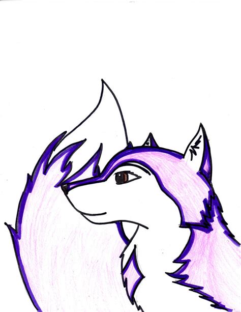 Purple anime wolf by RennTorakandWolf on DeviantArt